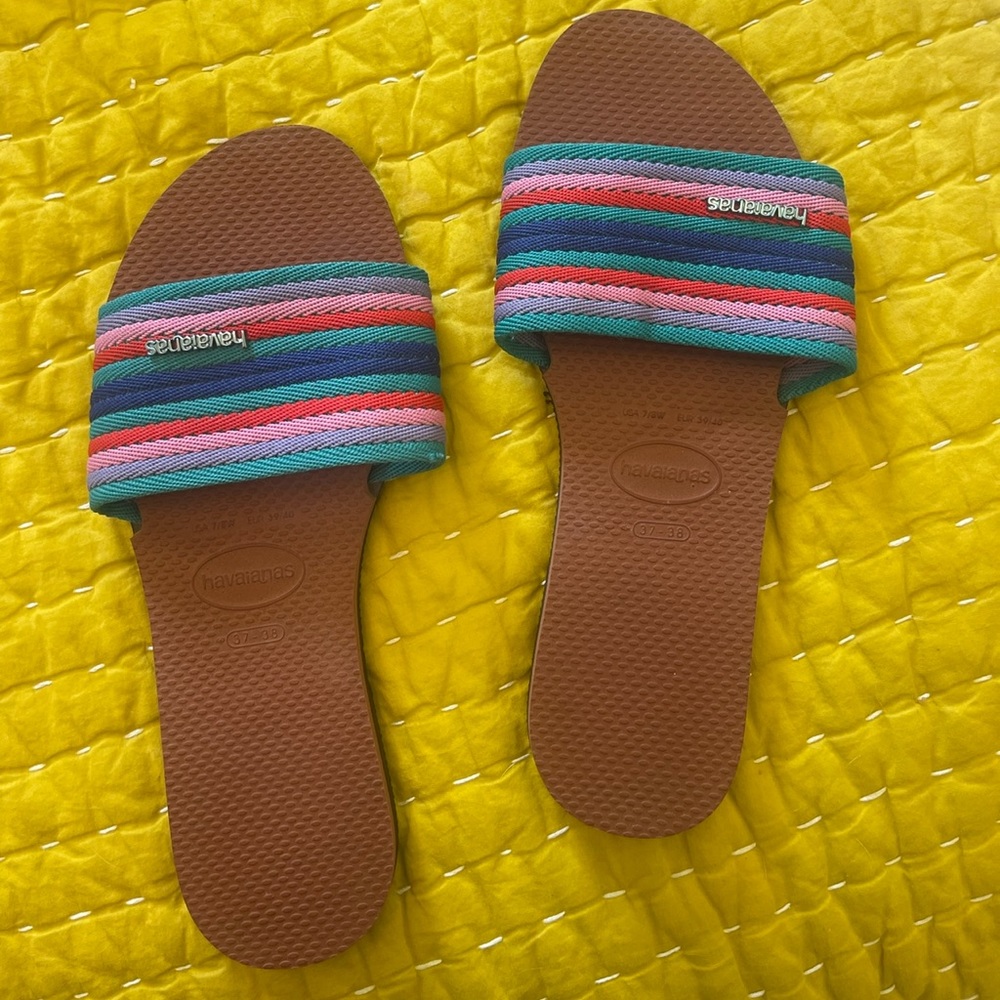 cute slide on sandals never worn